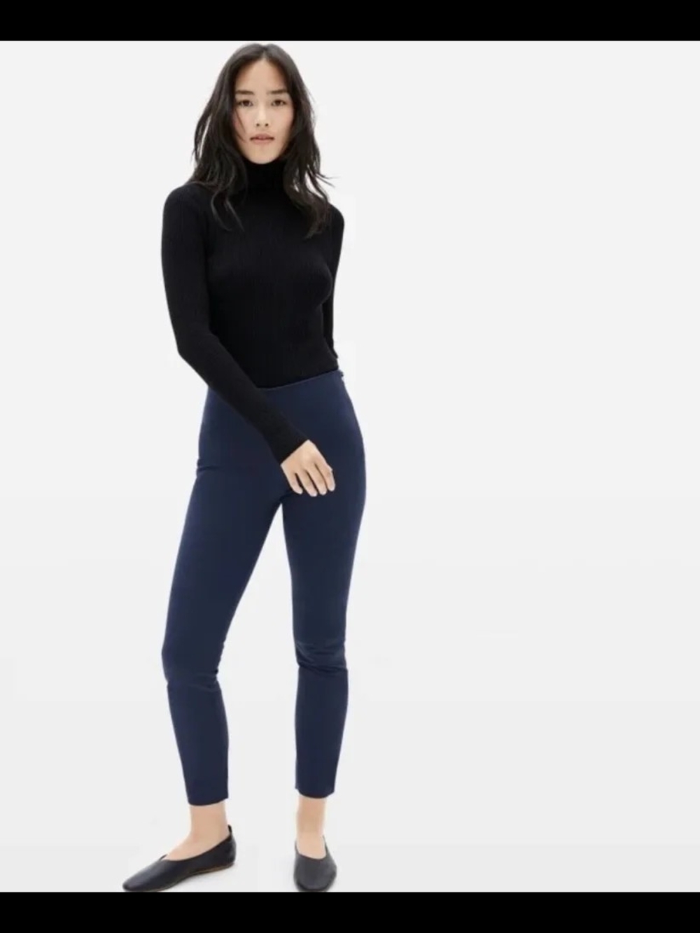Everlane Navy Pull On Work Pant